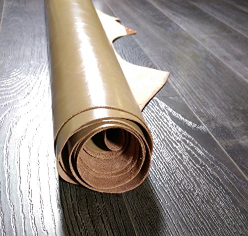 Brown Leather Piece Cutting 12 inch Square Two Tone Soft Handbag Garment Italian Cowhide Genuine Leather Hide Skin NAT Leathers (12