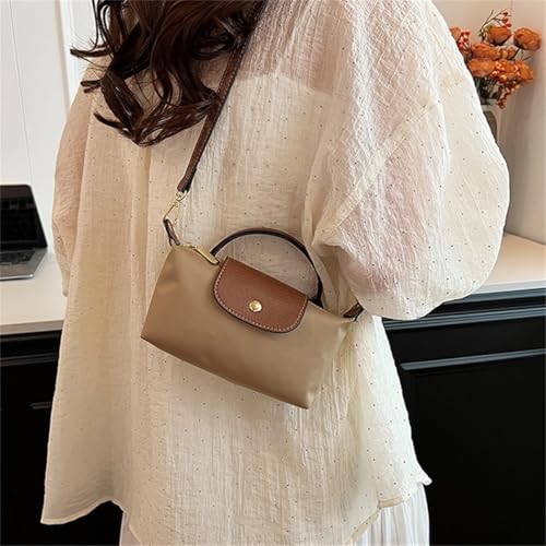 Women's Fashion Colorblock Mini Crossbody Bag,Mini Shoulder Purses with Adjustable Strap,Solid Color Nylon Square Handbags2