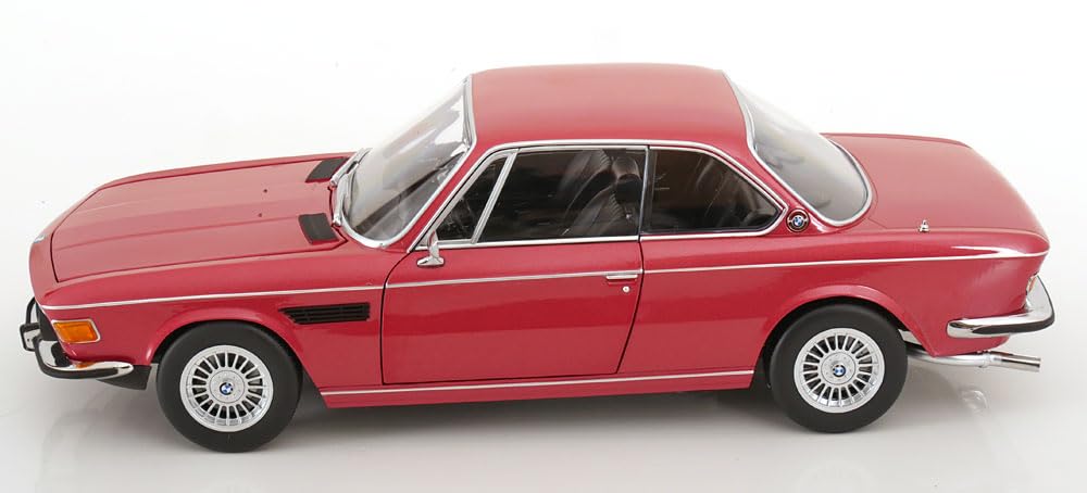 KK Scale KKDC120192A - 3.0 CSI E9 Red Metallic with Alpina Rims 1971 - échelle 1/12 - modèle de Voiture