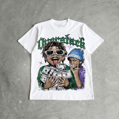 Image of DopeSkill Graphic Tee Streetwear Hypebeast Hip Hop Unisex Premium T-Shirt Sneaker Colour Matching Shirts Gift for Sneakerhead