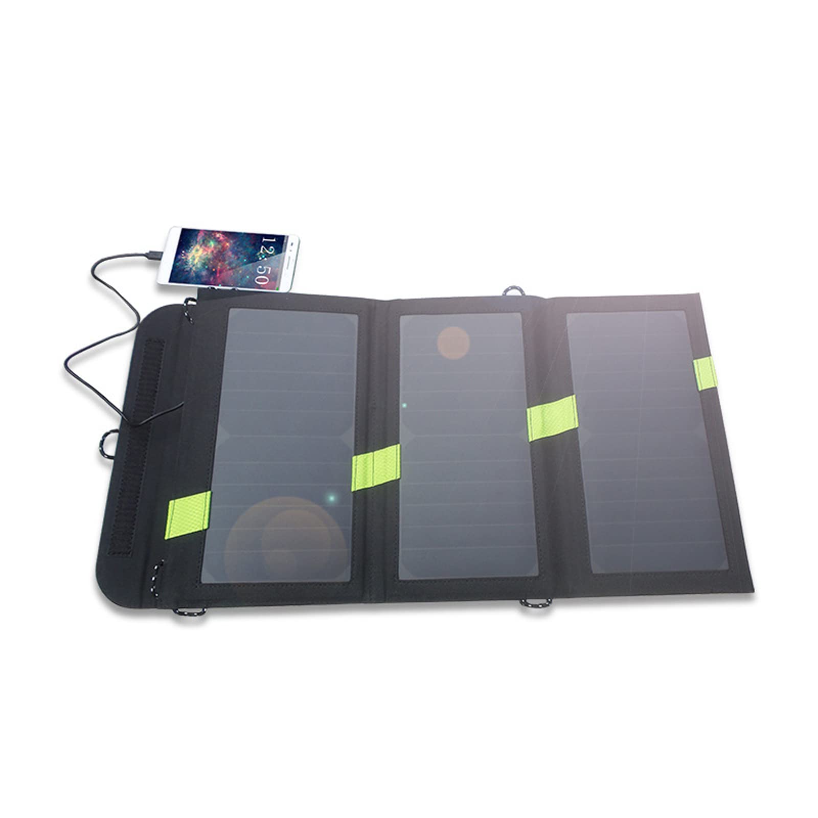 Panel Solar Portatil Placas Solares PortatilesPuertos USB Panel Solar Portátil Impermeable para Teléfonos Móviles,Tabletas y Otros Dispositivos Digitales(Size:21W)