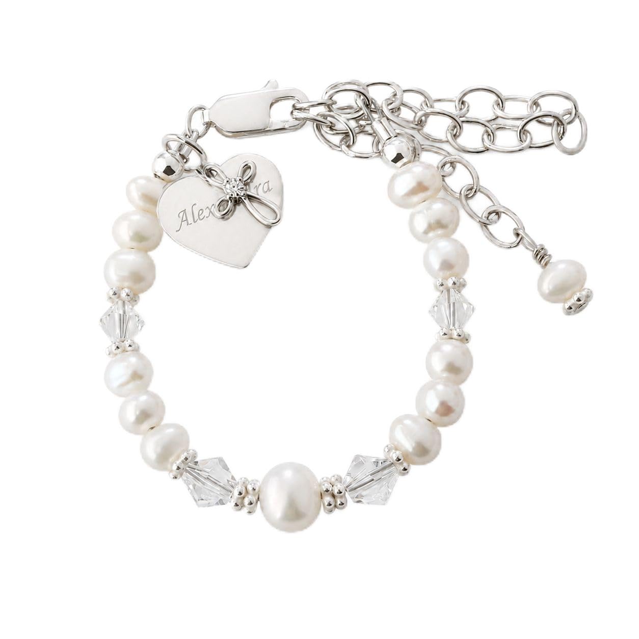 Cherished Moments Baptism to Bride Bracelet .925 Silver or 14K Gold-Plated