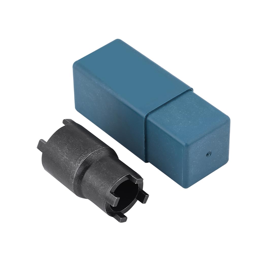 Tiiyee Chiave Per Controdado Frizione, Dado di Bloccaggio da 20-24 mm Bussola Spinner Olio Strumento Inglese Acciaio Rimozione Doppia Testa Quattro Artigli Nero CRF 600RR 450R 250L