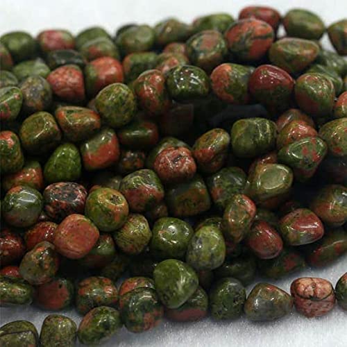Perles Unakite naturelles pour réparer et personnaliser vos colliers en pierre