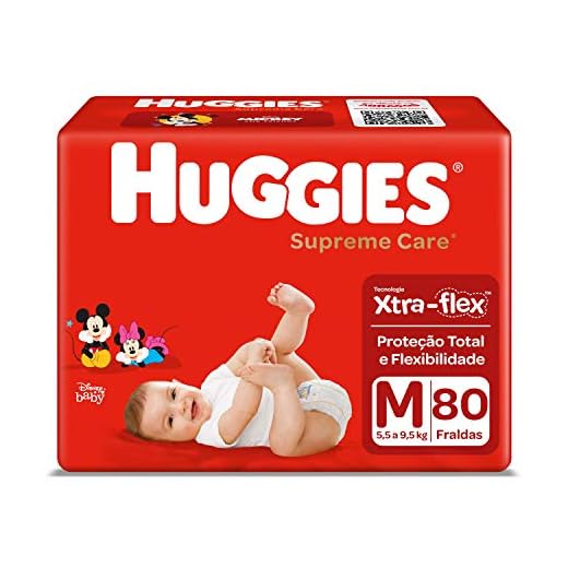 Fralda Huggies Supreme Care M - 80 Fraldas
