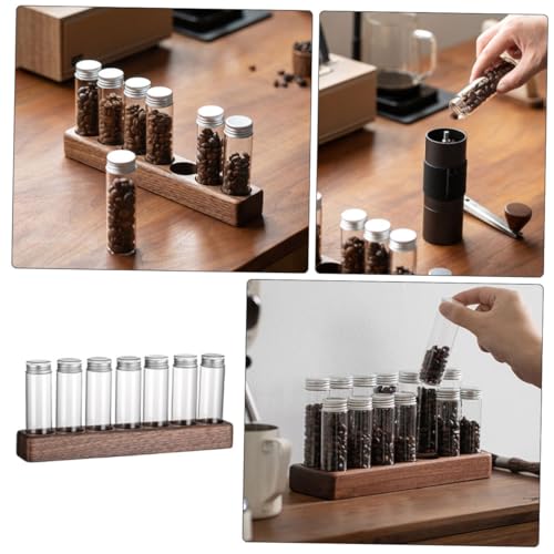 Tubos de vidrio para almacenamiento de café Zerodeko con base miniatura 6