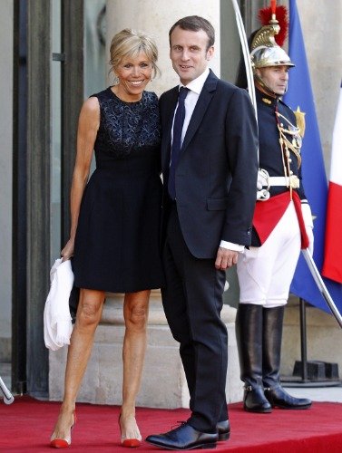 ConversationPrints EMMANUEL BRIGITTE MACRON GLOSSY POSTER PICTURE PHOTO BANNER president wife