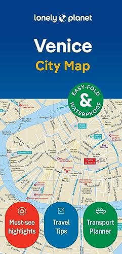 Lonely Planet Venice City Map: Durable, Waterproof, Easy-Fold Pla...