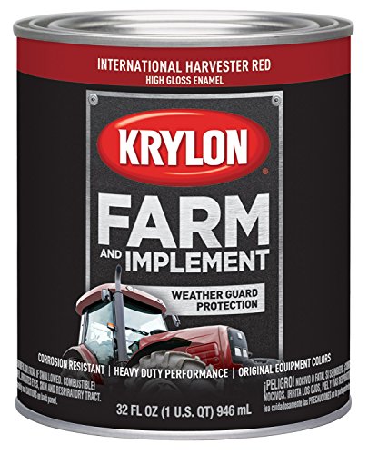 Image of Krylon 2024 Farm & Implement Brush, High Gloss, International Harvester Red, 1 Quart Architectural Paints