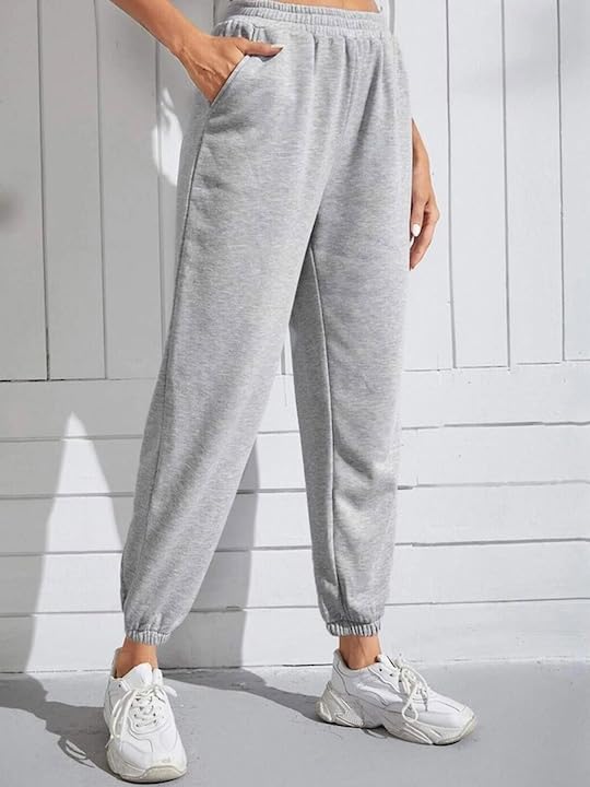 Image of Jogger for Women Solid Cotton French Terry Jogger Design Trendy new fashionabal Style Trackpant Lower Cargo Trouser