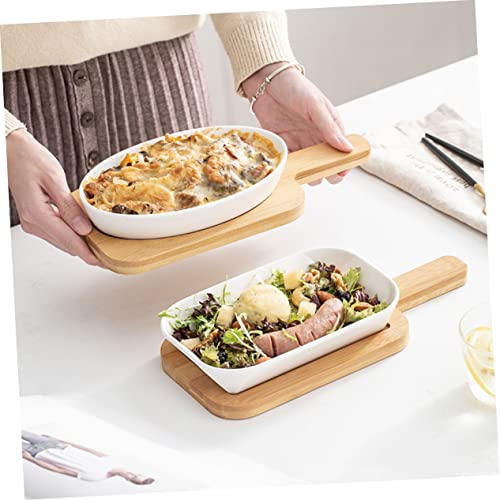 Plat de cuisson ovale céramique facile à nettoyer pour four - 5