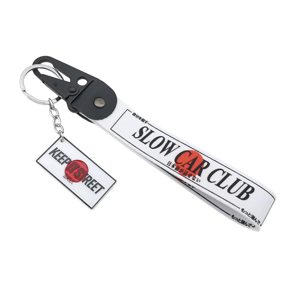 MAYSENKEY JDM Car Keychain Initial D Anime Racing Metal Car Keyrings Gift 1 Set Car Motorcycle Keychain