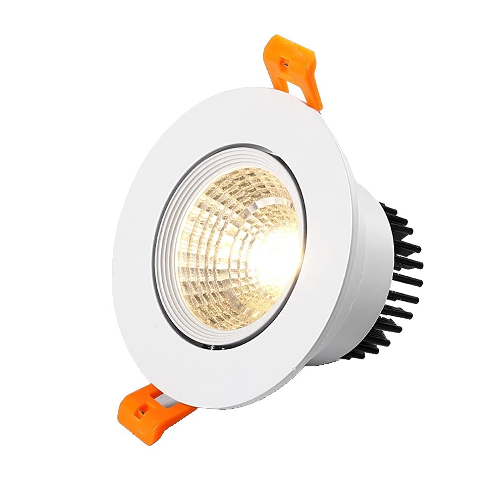 Spot encastré LED 12W blanc avec panneau en aluminium anti-éblouissement