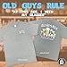 OLD GUYS RULE Men's Novelty Graphic T-Shirt, Glasses - Funny Drinking Themed Gift for Dad, Grandpa, Husband, Birthday, Holiday (Graphite Heather, Large)