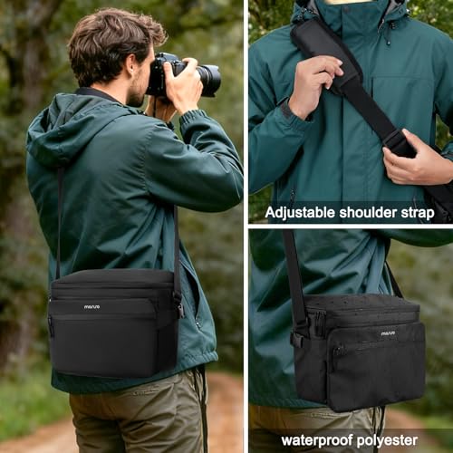 Bolso para cámara MOSISO impermeable negro miniatura 3