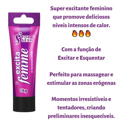 Gel Excitante Estimulador para Mulheres Excita Femme 18g For Sexy
