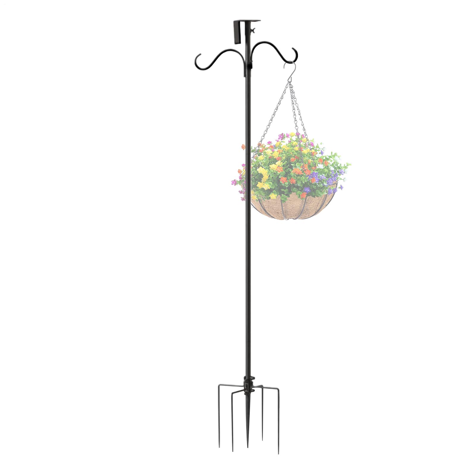 Vogelstangen-Kit - 76 Zoll verstellbare Außenstangen für sichere Montage, ergonomisches Design mit vielseitiger Unterstützung, Gartendekor-Halterungen für Solarleuchten, Windspiele, Weinpflanzen