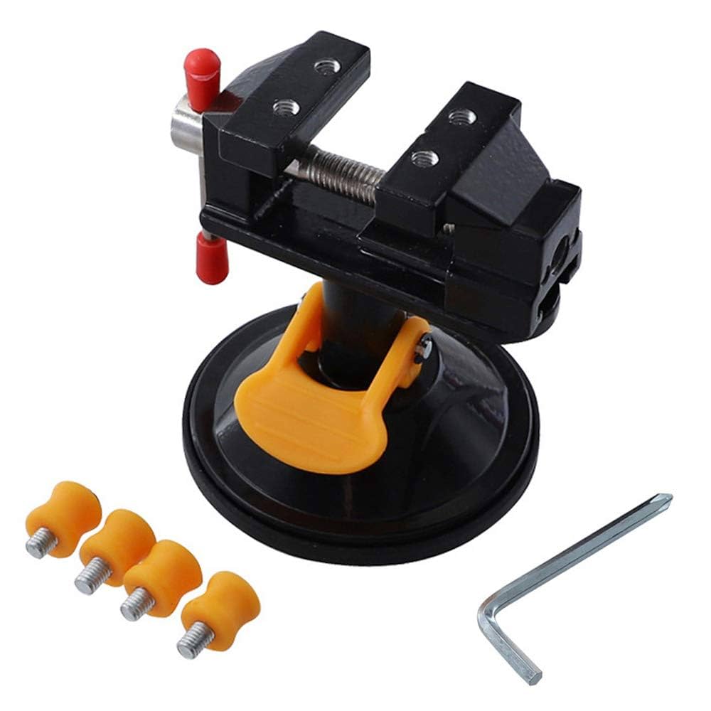 Amazon | Bestgle万力ミニアルミクイックバイス360度回転卓上