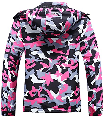 Image of MOERDENG Women's Waterproof Ski Jacket Warm Winter Coat Outdoor Windbreaker Hiking Snowboarding Jacket