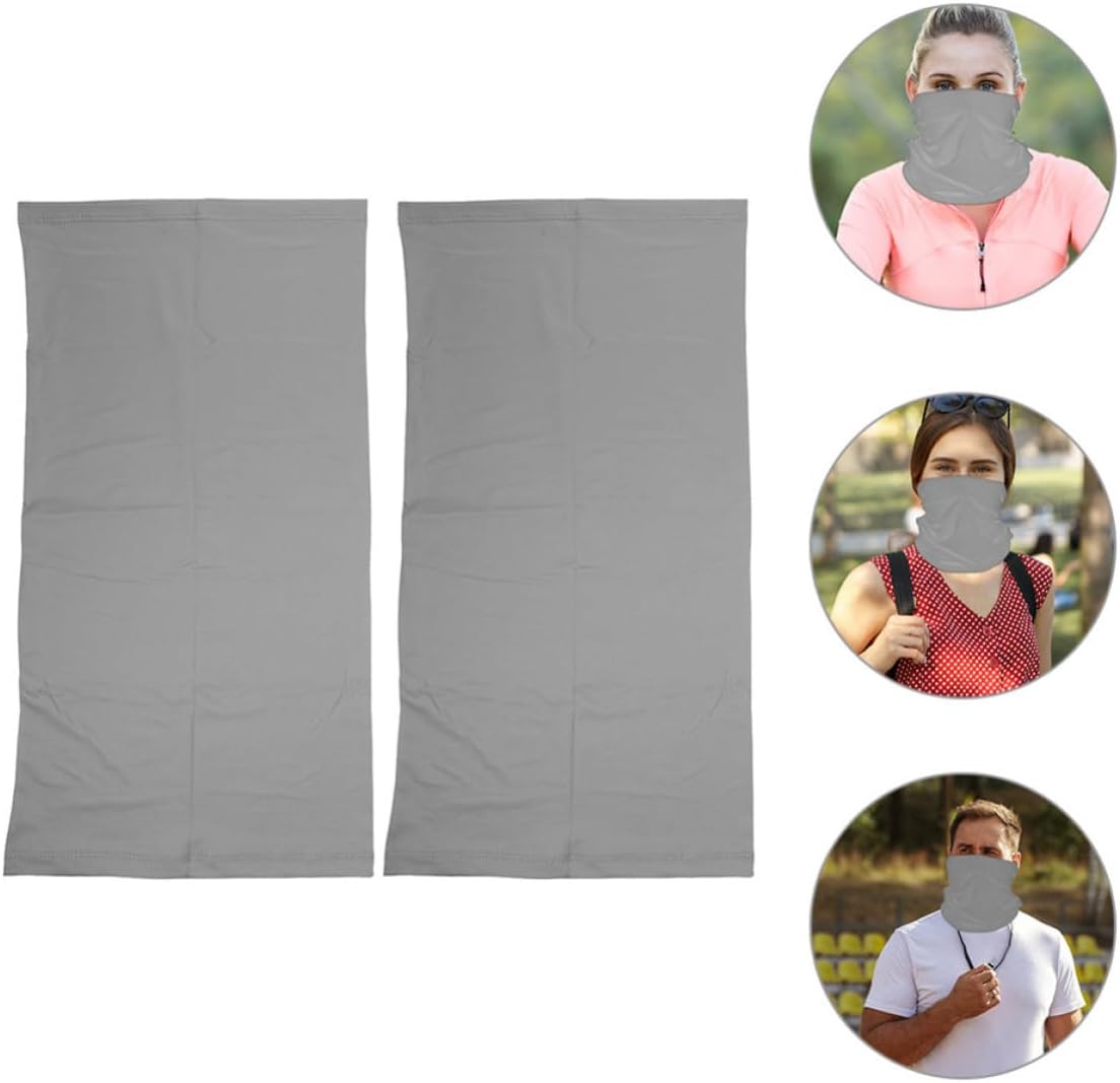 2pcs Multifunctional Neck Wraps Face Mask for Outdoor Sports Enthusiasts Elastic Polyester Cycling Face Mask and Ski Sports Hood to Protect for Fishing and Exercise