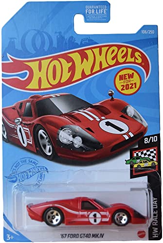 Hot Wheels Ford GT40 Mk.IV rojo 1:64 miniatura 1