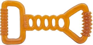 Fuzzy Puppy Dog Toys for Aggressive Chewers: All-Natural Rubber, Durable Dog Chew Toy, Tug of War Dog Toy, Great Teething Toys for Puppies | Double TUG (FP-Toy20)