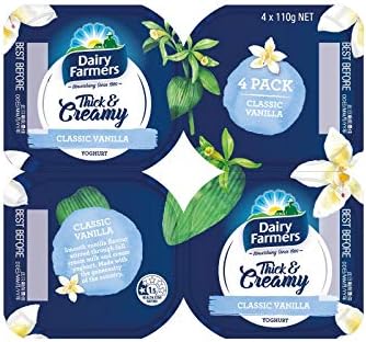 Dairy Farmers Dairy Farmers Vanilla Yoghurt - Chilled, 4 x 110g