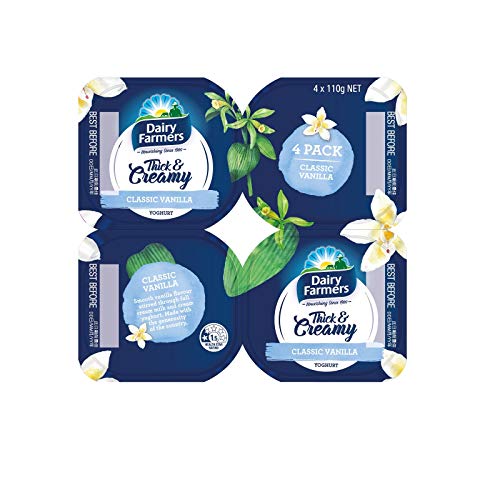 Dairy Farmers Dairy Farmers Vanilla Yoghurt - Chilled, 4 x 110g
