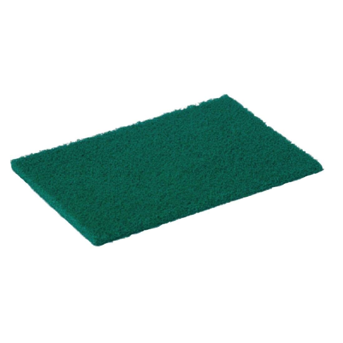 Jantex Green Scourer Hardwearing Scourer. Pack Quantity: 10