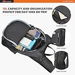 SKYSPER 10L Hiking Backpack Small Hiking Daypack Packable Lightweight Travel Day Pack for Women Men(Black) - Image 3