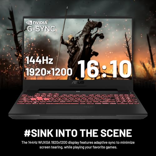 Image of ASUS TUF A16 16 inch WUXGA 144Hz Gaming Laptop, AMD Ryzen 7 170, 64GB RAM, 5TB Storage (4TB SSD+1TB Docking Station Set), RGB Backlit Keyboard, GeForce RTX 4050, Numeric Keypad, Wi-Fi 6, Win 11, Gray