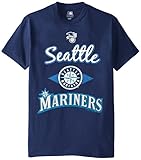 MLB Seattle Mariners Men's 58T Tee, Navy, Large
