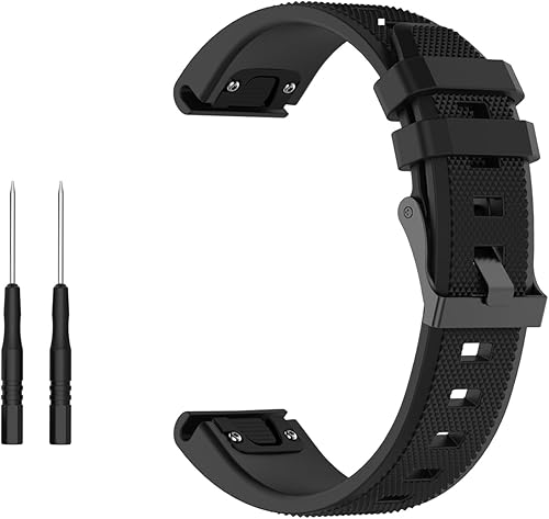Compatible con Garmin Fenix 7Fenix 6 GPS Band 0.866 in Correa de silicona de repuesto para reloj de pulsera deportiva Fenix 6 PRO GPSFenix 6 PRO