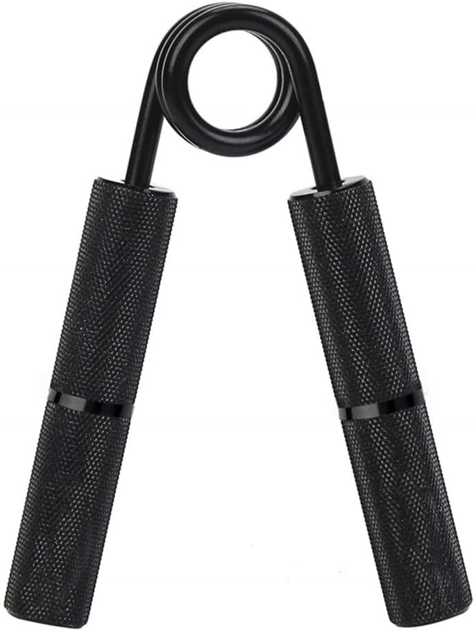Aluminum Heavy Hand Grip Wrist Rehabilitation Developer Fitness Handgrip Muscle Strength Training Device(Black-300LB)