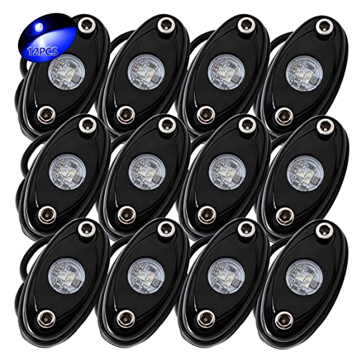 Best Quality 🔥 LEDMIRCY LED Rock Lights Blue 12PCS for Off Road Truck RZR Auto Car Boat ATV SUV Waterproof High Power Neon Trail Rig Lights Interior Exterior Shockproof(12PCS Blue) Flash Deals - 40% OFF LEDMIRCY LED Rock Lights Blue 12PCS for Off Road Truck RZR Auto Car Boat ATV SUV Waterproof High Power Neon Trail Rig Lights Interior Exterior Shockproof(12PCS Blue)