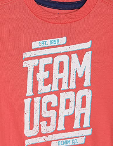 Image of U.S. POLO ASSN. UKSWSON0106 FS Round NCK SWS, EXS Sweatshirts Coral