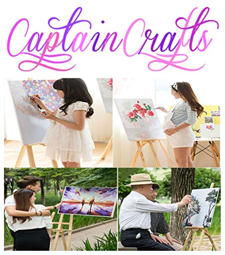 Captaincrafts New Paint By Number Kits - Colorful Roses Flower 16X20 Inch - Diy Painting By Numbers For Adults Beginner Kids (With Frame) #TOP6