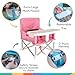 Nuby Pop-Up Booster Seat with Removable Tray - 6+ Months - Portable Booster Seat for Floor for Indoor/Outdoor Use - 3-Point Safety Adjustable Straps - Summer Travel Essentials - Pink