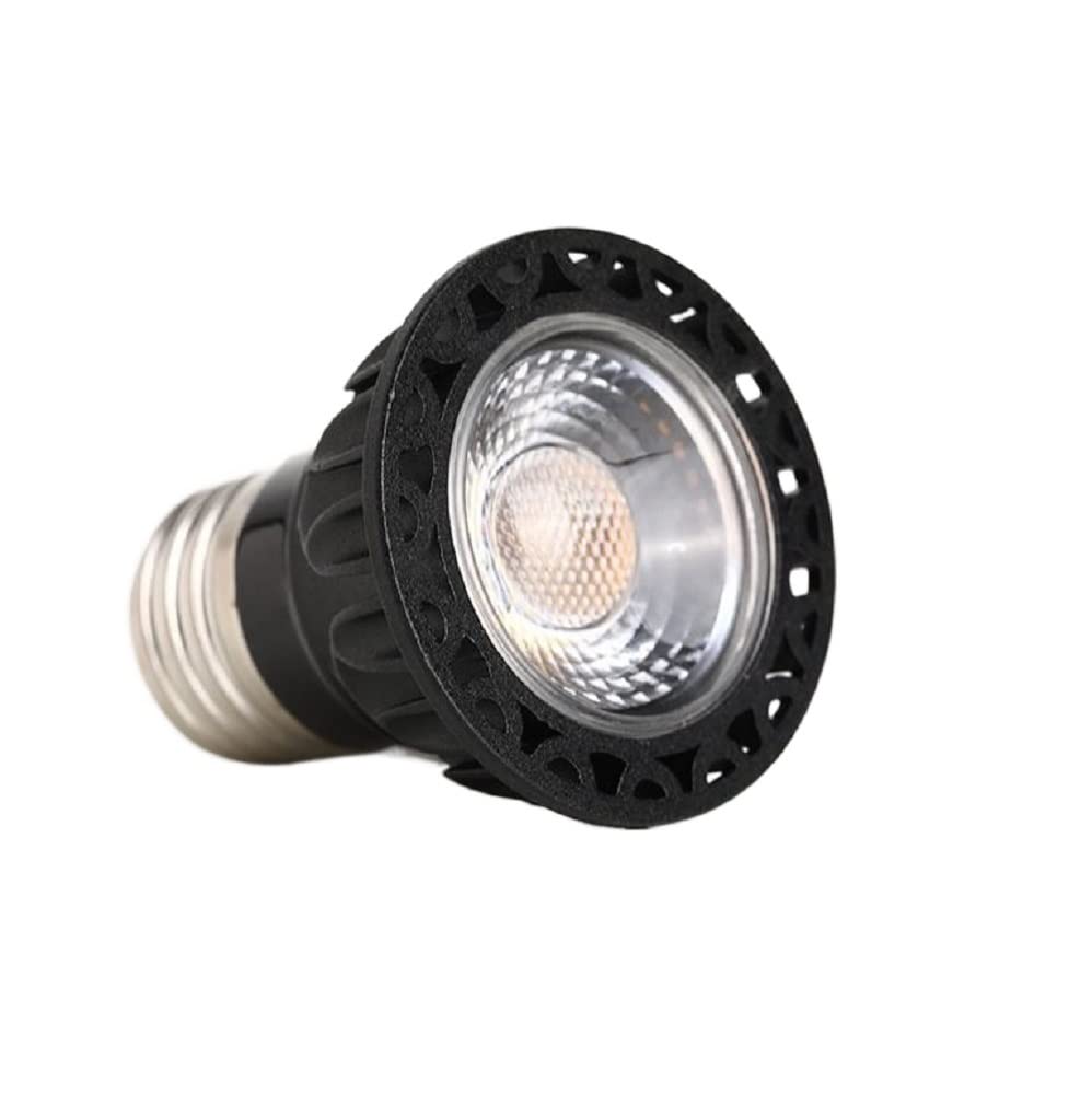 Light, Confezione da 10 faretti LED COB neri AC85-265V GU10/E27 3W/5W senza sfarfallio faretti in alluminio MR16 12V(Blanc,E27 3w AC85-265V)