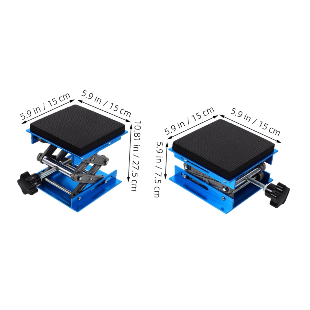 Veemoon Plataforma Elevadora de Laboratorio de Aluminio 15x15cm con Diseño Antideslizante y Amortiguación para Equipos Científicos y Experimentos