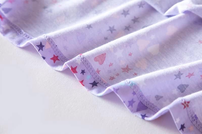 PNAEONG 3 Pack Women's Cotton Nightgown Sleepwear Short Sleeves Shirt Casual Print Sleepdress - Image 7