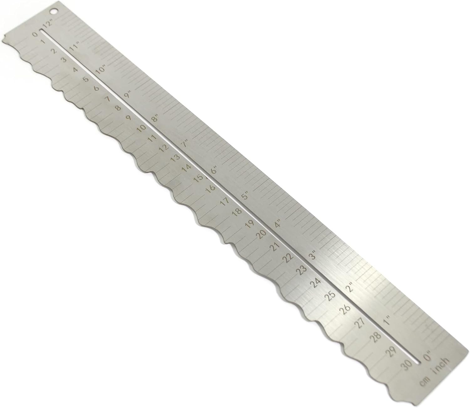 UPTTHOW Stainless Steel Metal Paper Tearing Ruler Craft Ruler for