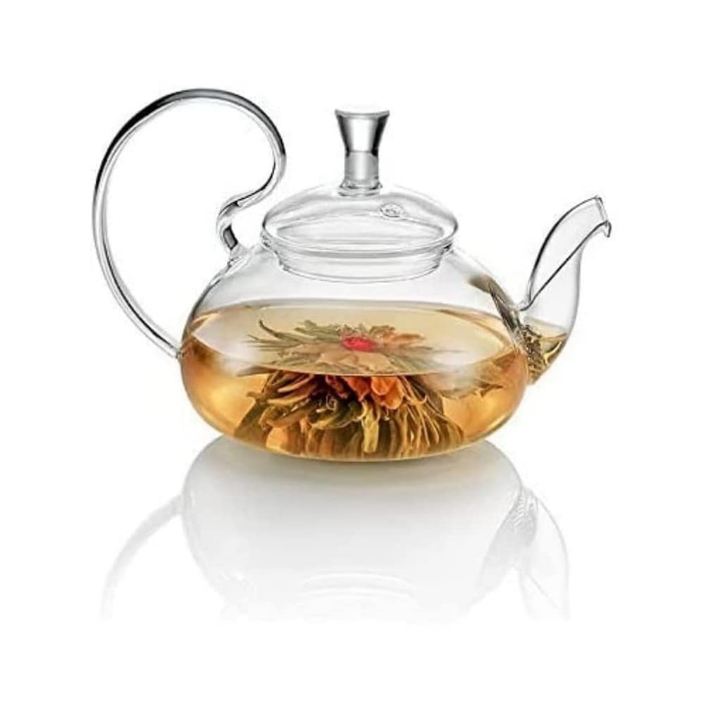 TEA SOUL Szklany czajniczek z wylewką ze stali nierdzewnej, przezroczysty, 500 ml