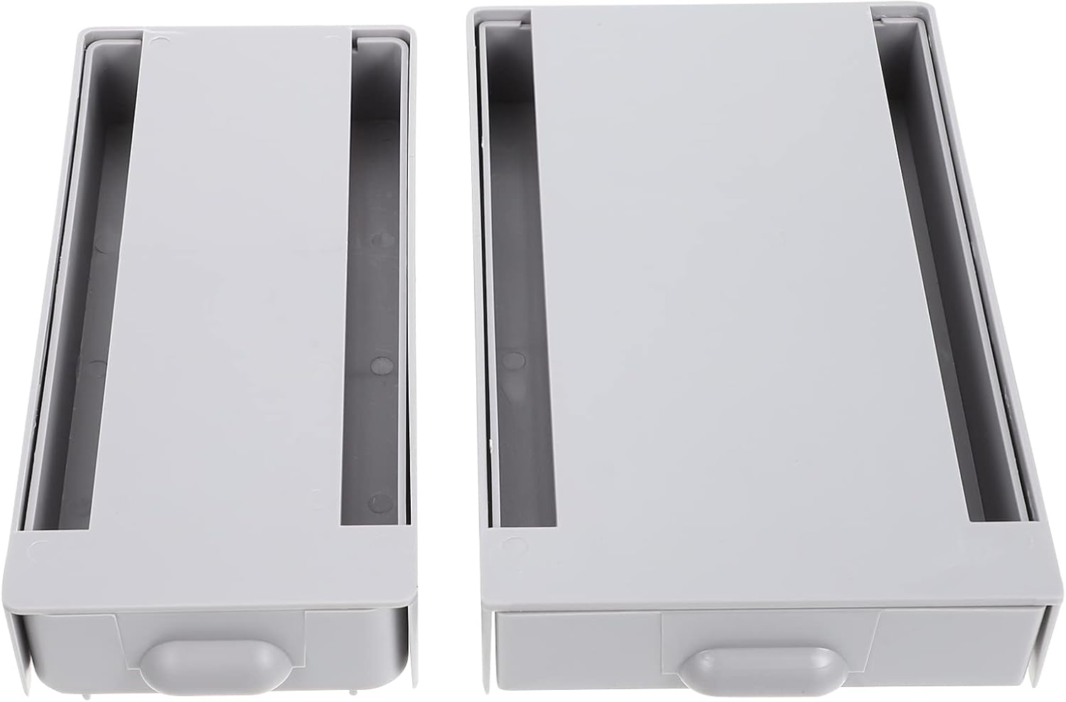 2pcs Hidden Drawer under Table Invisible Case Table Bottom Organizer Sundries