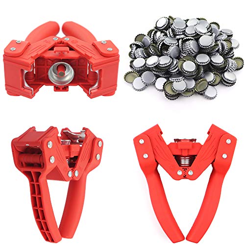 Bottle Capper Including 300 Free Caps For Home Brew Beer Making Or Lemonade Glass Bottles - Easy To Cap #TOP5