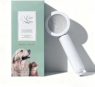 Pet Fragrance Shower Head Kit：Pet-Friendly Aromatherapy Shower Handle for Dogs & Cats Replaceable Built-in Gentle Fragrance Balm Skin-Health Filter Cartridge Soothing Oils & Vitamins
