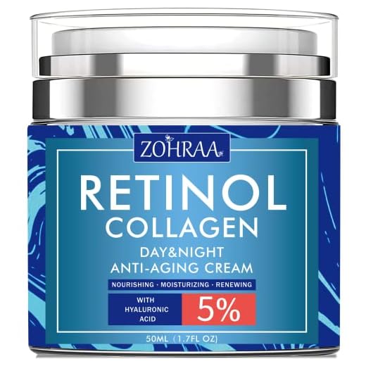 Retinol Cream for Face - Facial Moisturizer with Collagen Cream and Hyaluronic Acid, Anti-Wrinkle Reduce Fine Lines with Vitamin C+E Natural-Ingredient Day and Night Anti-Aging Cream For Women and Men