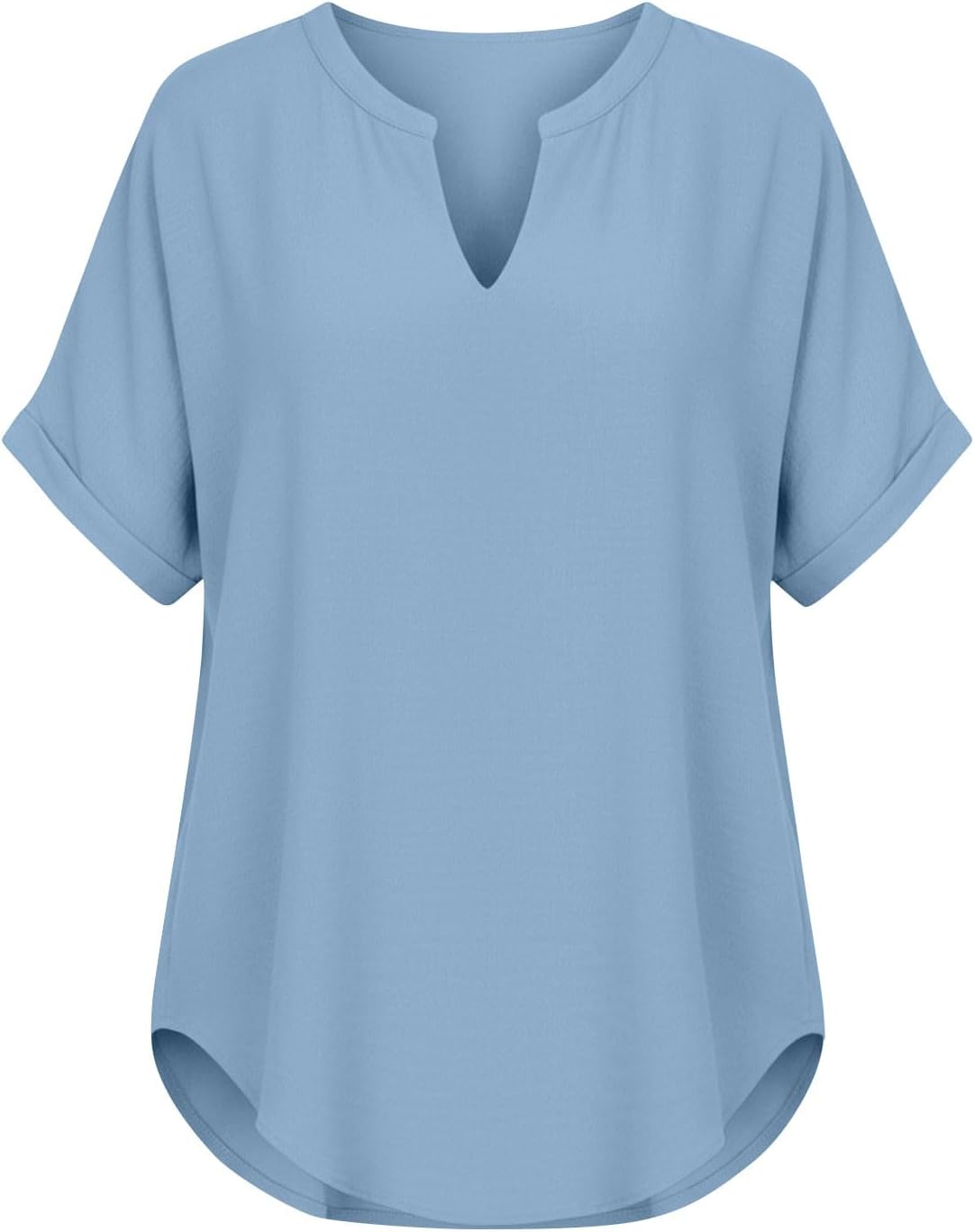 Womens Short Sleeve Blouses Spring Summer V Neck Loose Tops Dressy Casual Summer Shirts Vacation Fashion Clothing