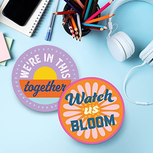 Sweetzer & Orange 30 Growth Mindset Geometric Positive Sayings Accents | Motivational Wall Art Inspirational Quote Cards With Geometric Designs For Classroom Decorations, Office, Nursery (7-Inch) #TOP5