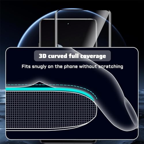 Image of STP FEEL Advanced UV Tempered Glass Screen Protector Guard For Realme P1 Pro 5G 5G (6.7 Inch, Pack of 1) Full Adhesive UV Curved Case Friendly HD Clarity with easy installation kit